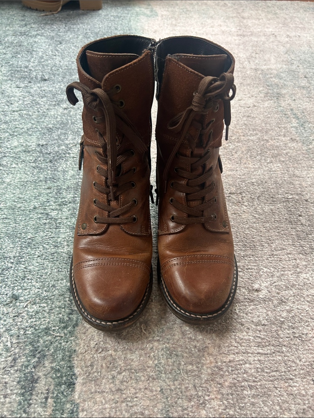 Taos Footwear Brown Lace-Up Ankle Boots
